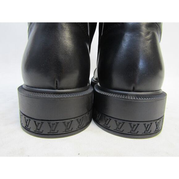Louis Vuitton Womens Size EUR 41 Black Leather Flat Ranger Ankle Boot - Picture 8 of 11